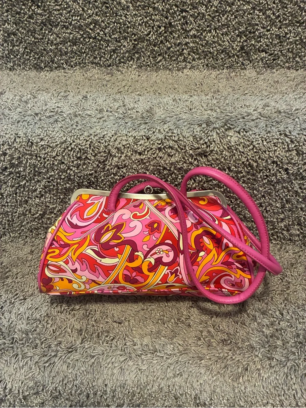Nine West paisley floral colorful shoulder purse